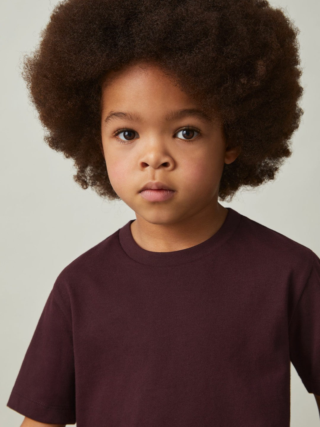3-9 yrs Cotton Crew-Neck T-Shirt in Bordeaux | Reiss Children & Baby Recommended