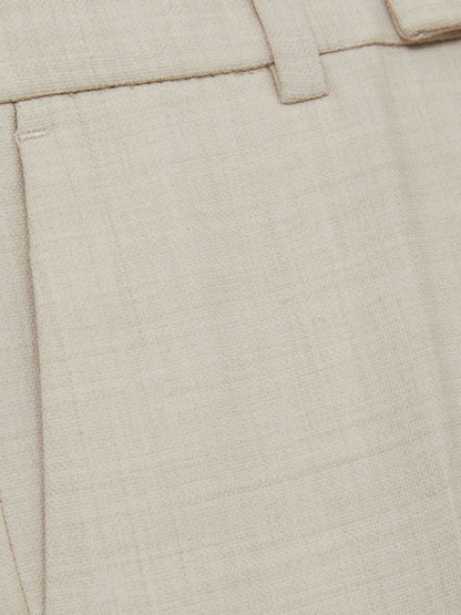 3-9 yrs Slim-Fit Trousers With Wool in Stone | Reiss Children & Baby Featured
