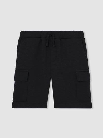 3-9 yrs Interlock-Jersey Cargo Shorts in Navy | Reiss Children & Baby Trending