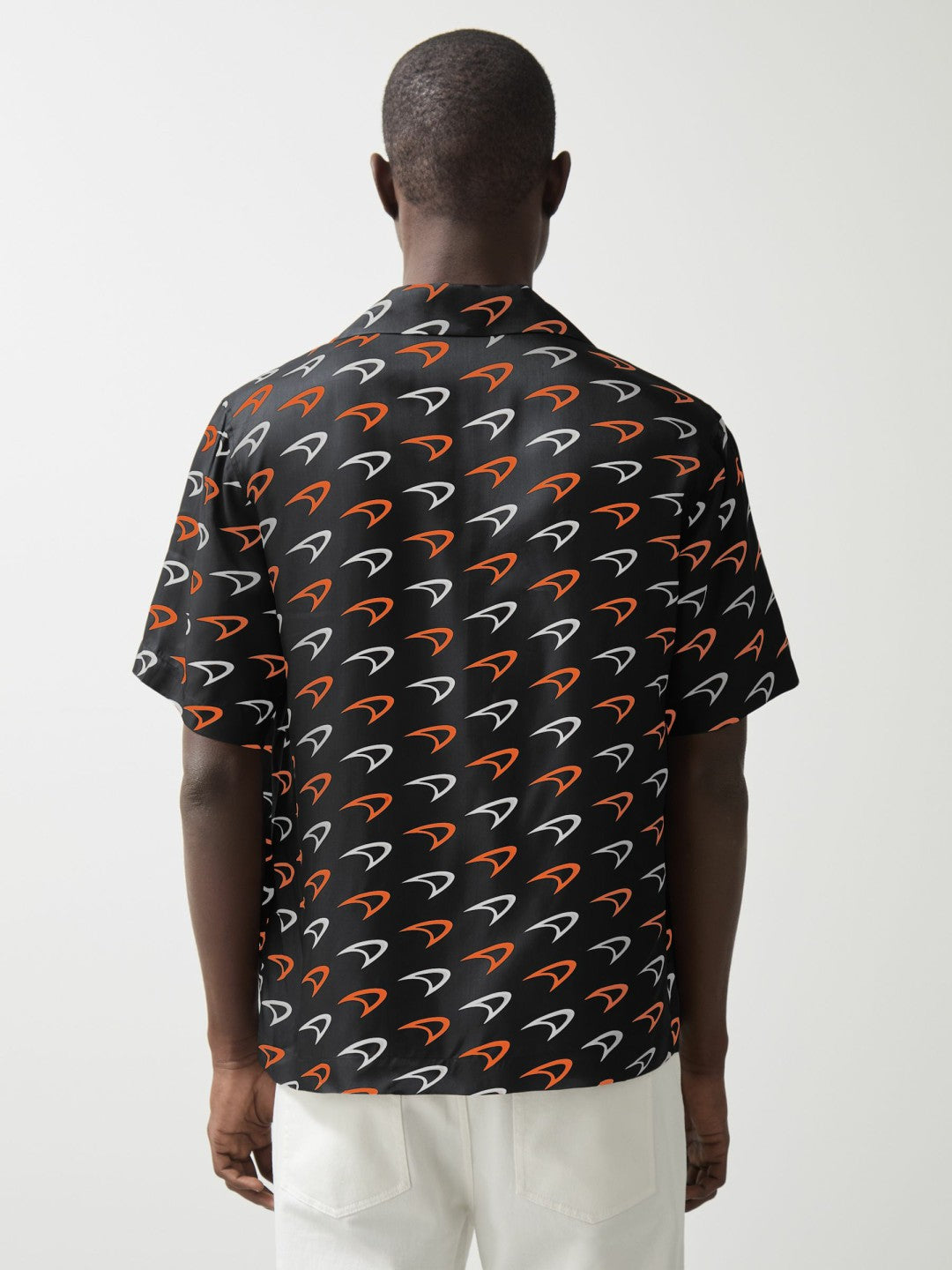 McLaren F1 Team Speedmark Logo Shirt in Black | Reiss Men Signature
