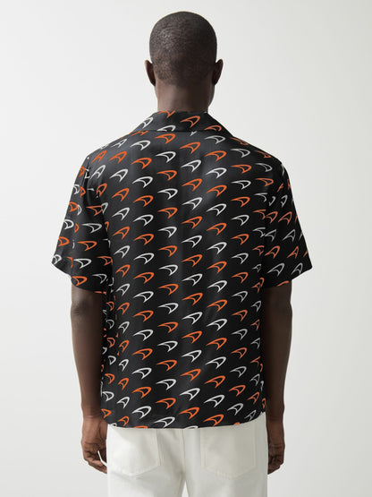 McLaren F1 Team Speedmark Logo Shirt in Black | Reiss Men Signature
