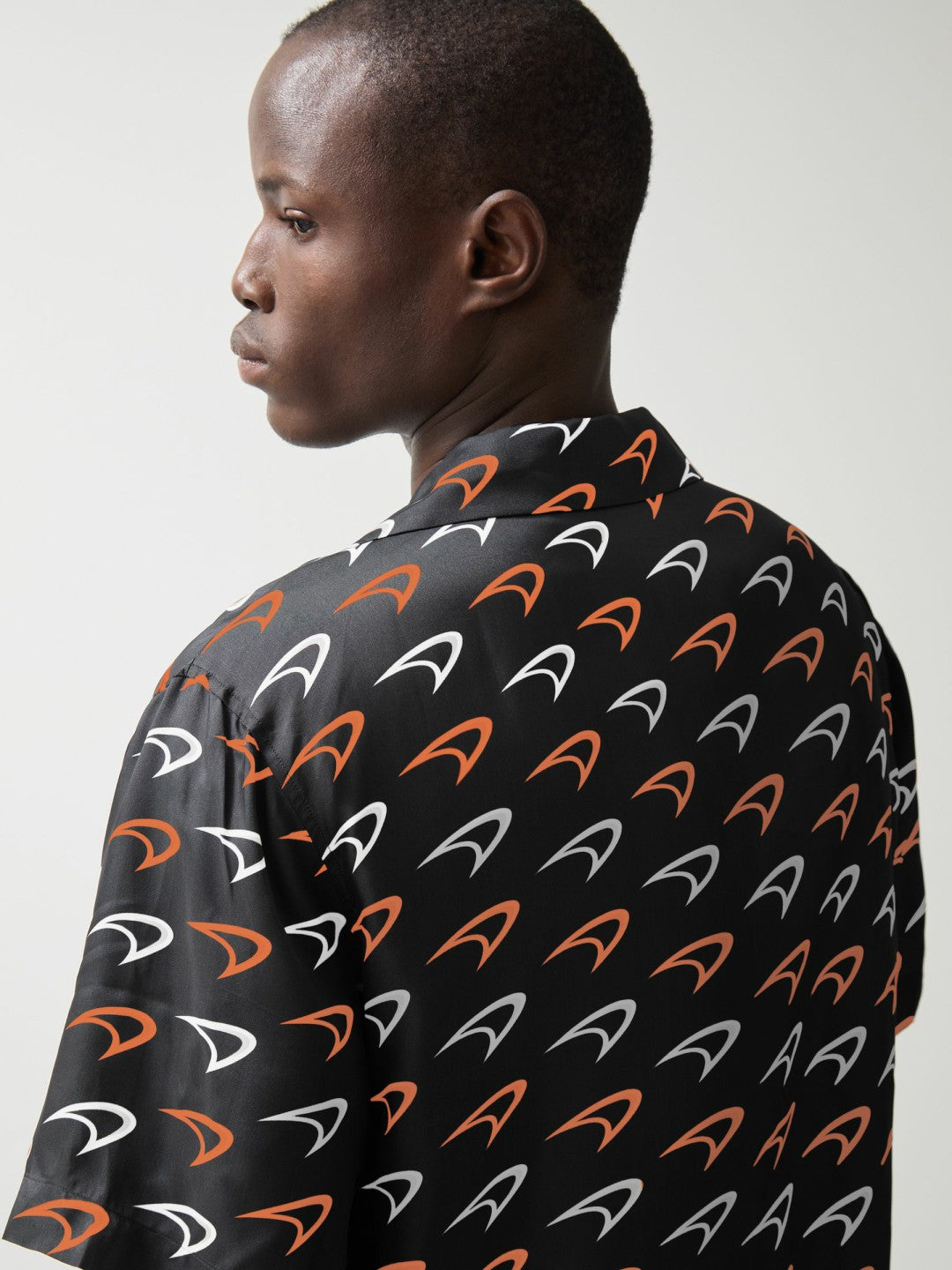 McLaren F1 Team Speedmark Logo Shirt in Black | Reiss Men Signature