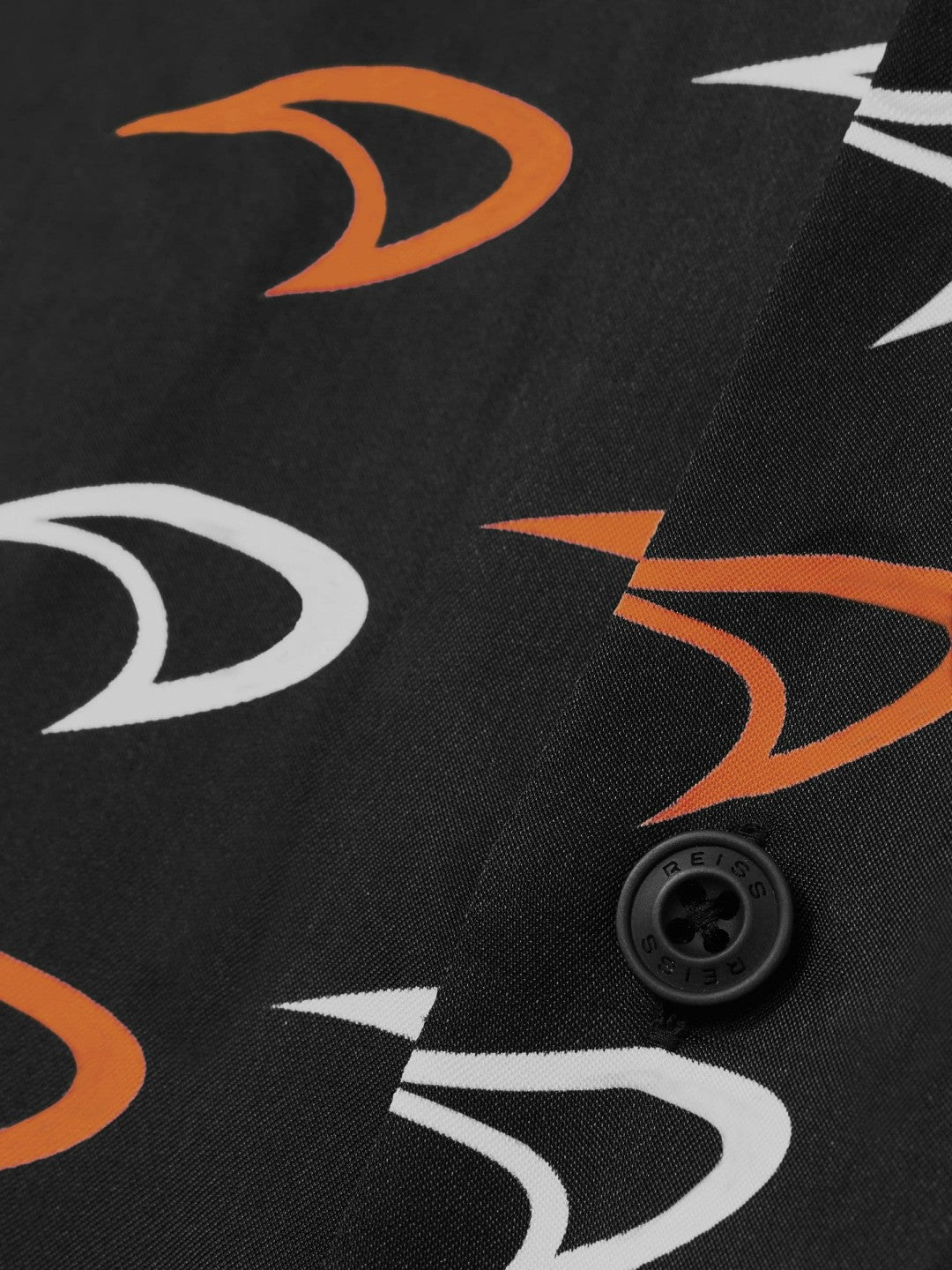 McLaren F1 Team Speedmark Logo Shirt in Black | Reiss Men Signature