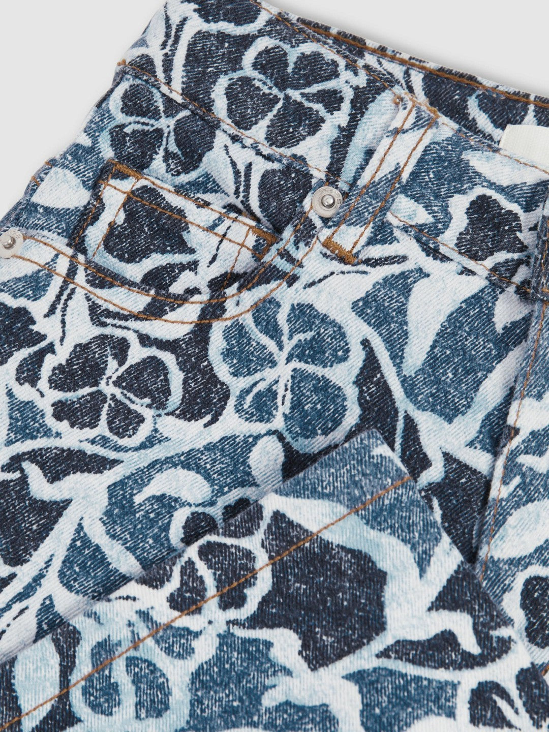 9-13 yrs Floral-Print Straight-Leg Jeans in Blue | Reiss Children & Baby Popular