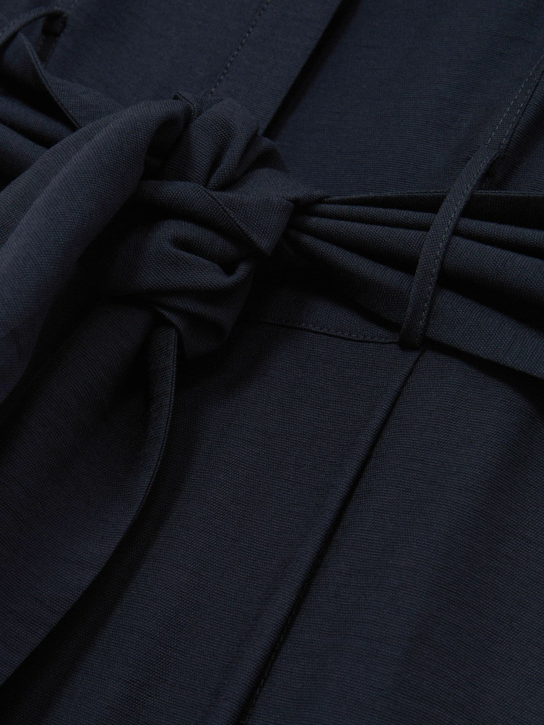 Petite Wide-Leg Belted Jumpsuit in Navy | Reiss Women Recommended