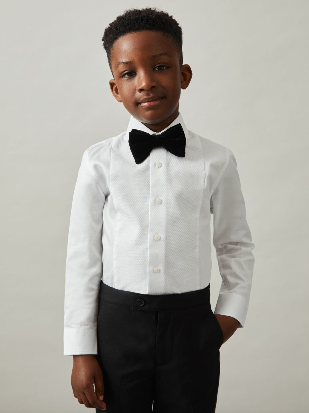 3-9 yrs Cotton Slim-Fit Dinner Shirt in White | Reiss Children & Baby Popular