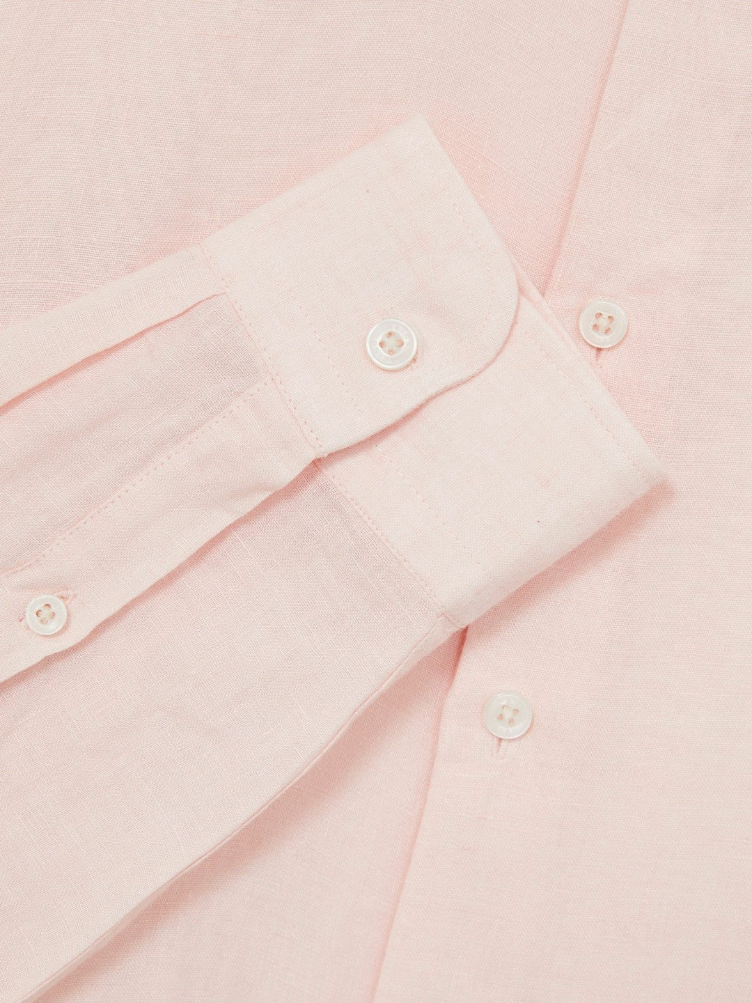 Linen Button-Through Shirt in Prep Pink | Reiss Men Premium