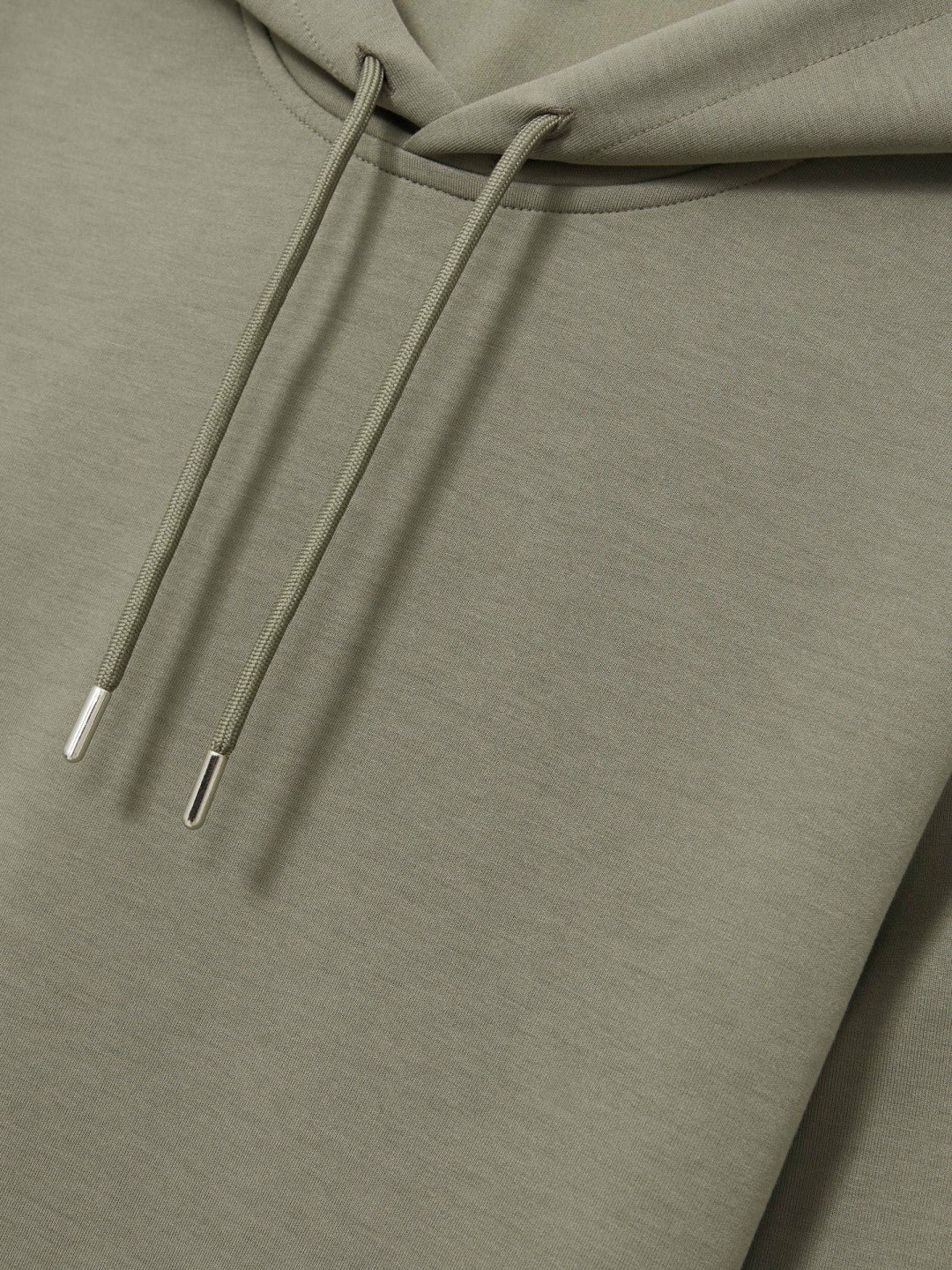 Interlock Jersey Drawstring Hoodie in Sage | Reiss Men Trending
