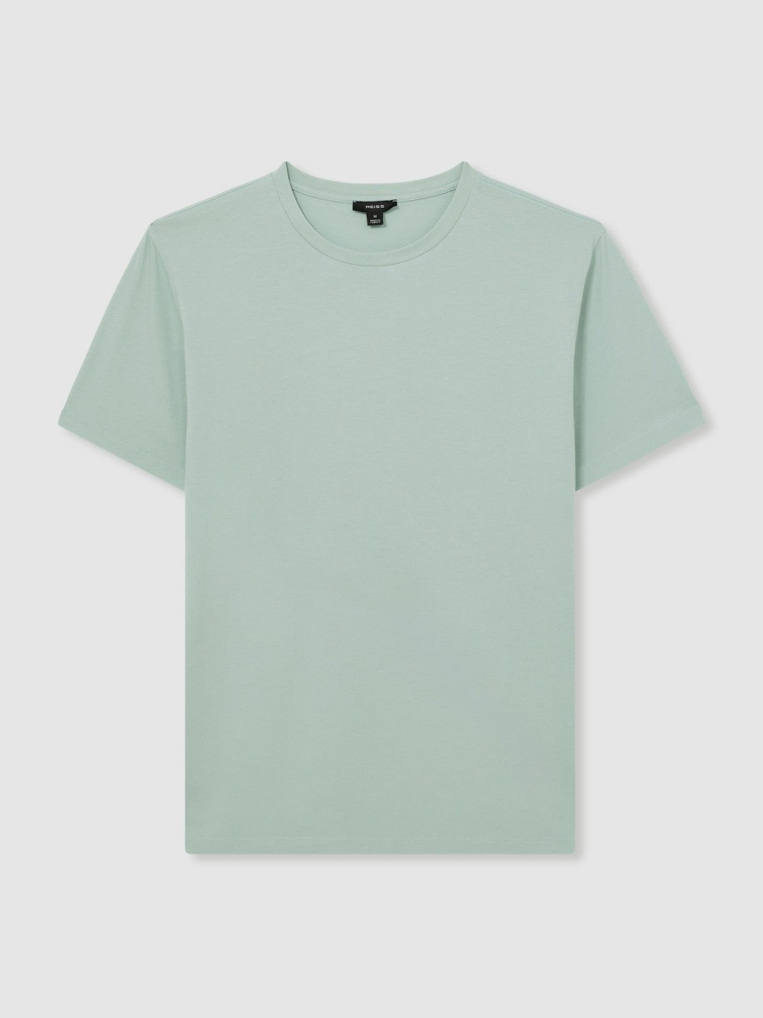 Cotton Crew Neck T-Shirt in Mint Green | Reiss Men Recommended