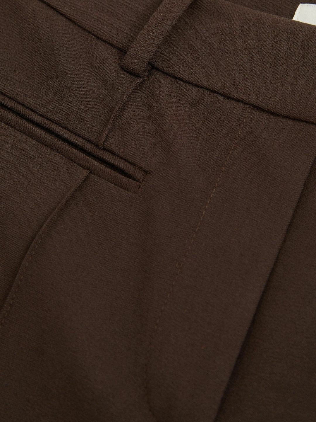 High Rise Flared Trousers in Chocolate Brown | Reiss Women Trending