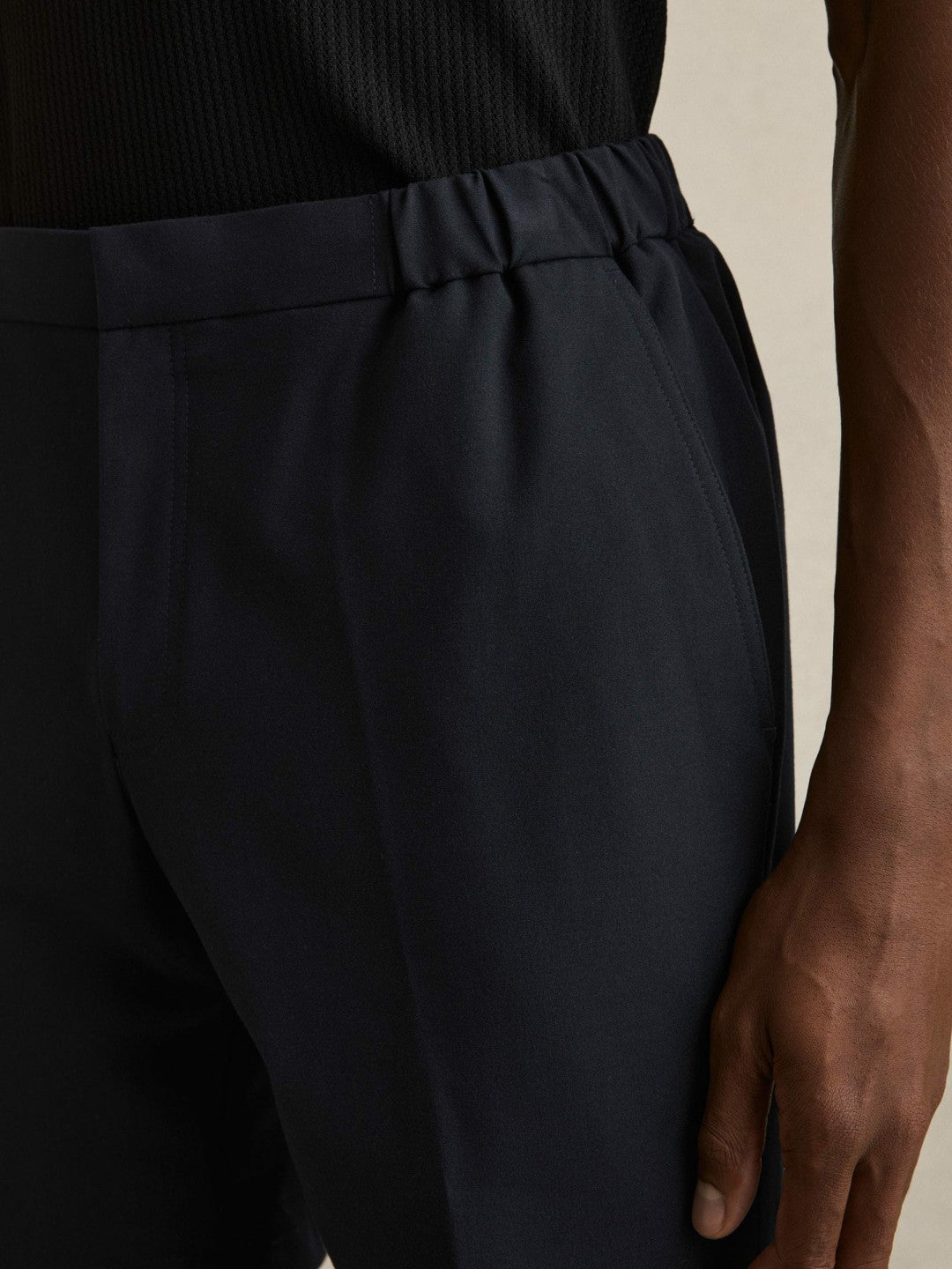 Drawstring Chino Shorts in Navy | Reiss Men Signature