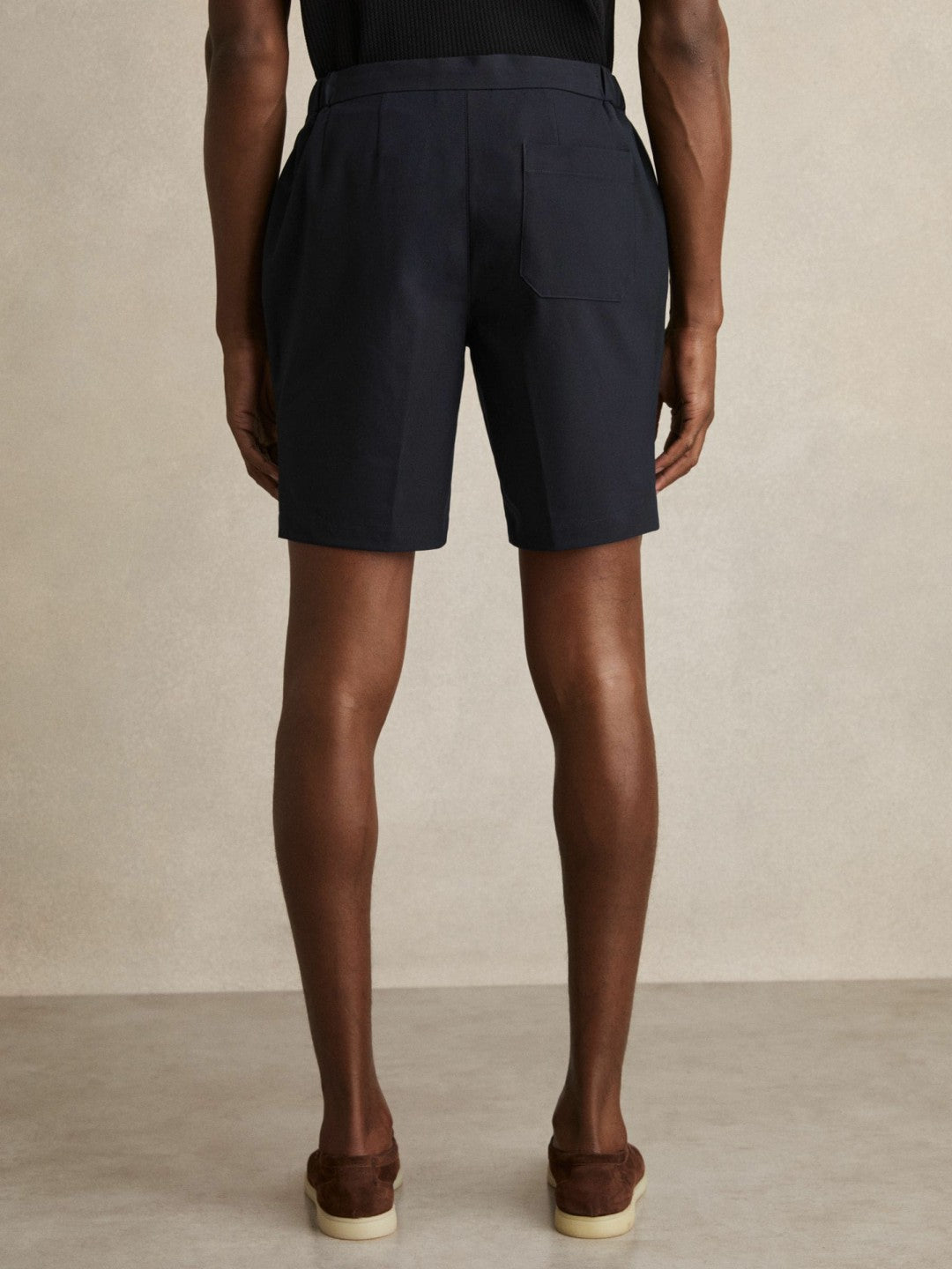 Drawstring Chino Shorts in Navy | Reiss Men Signature