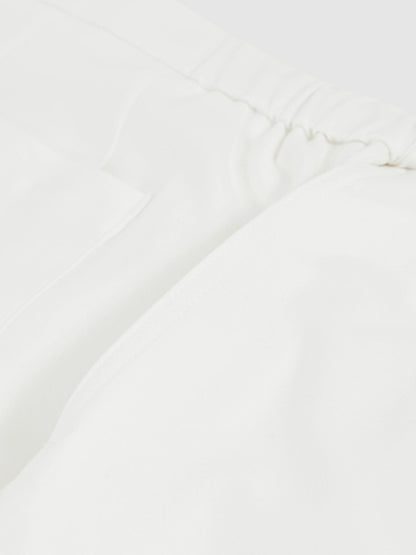 Drawstring Chino Shorts in White | Reiss Men Premium