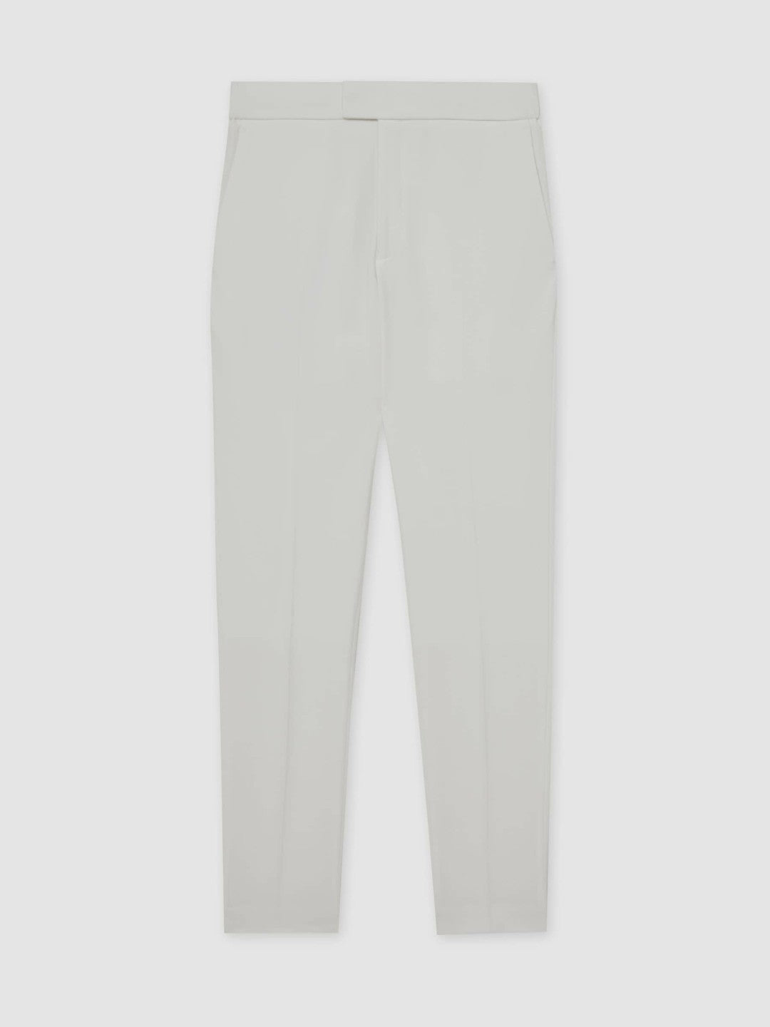 Slim-Fit Internal-Drawstring Trousers in White | Reiss Men Premium