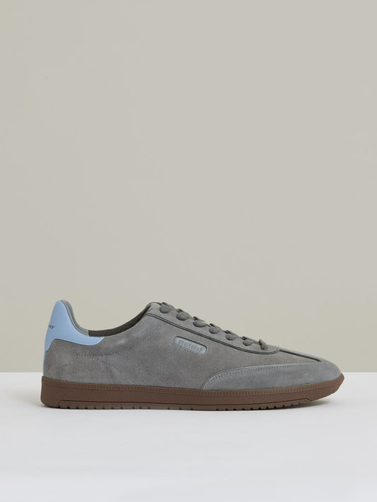 Suede Low-Top Trainers in Dark Grey | Reiss Men Popular