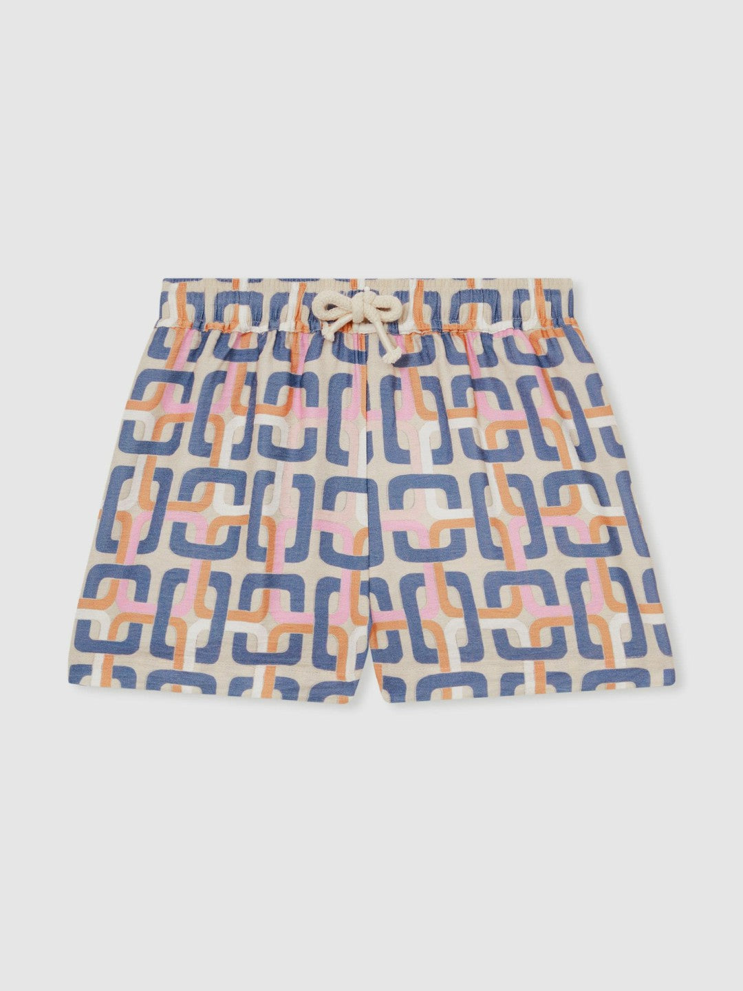13-14 yrs Geometric Chain Print Shorts in Multi | Reiss Children & Baby Signature