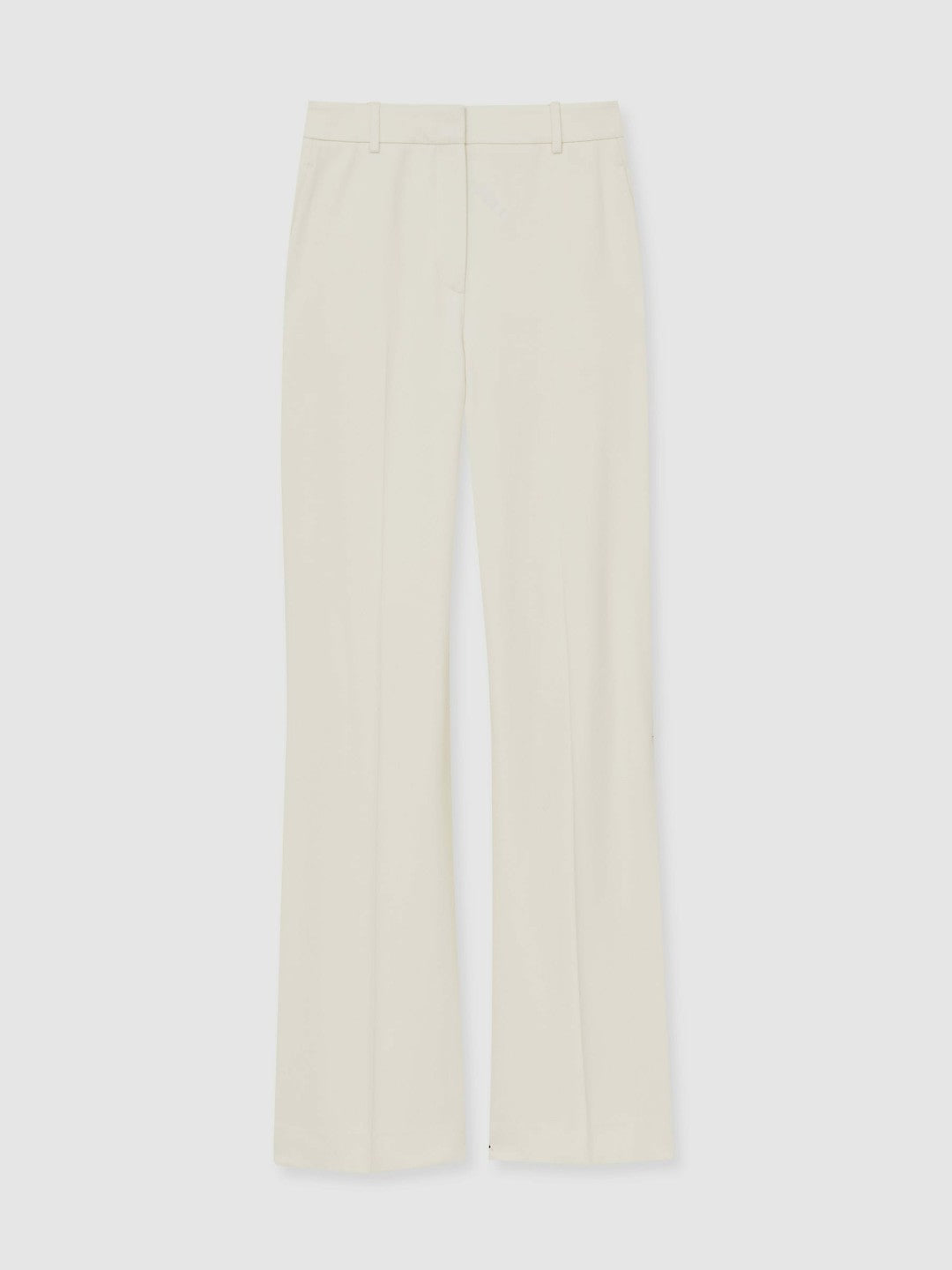 Wide Leg Tailored Trousers in Cream | Reiss Women Featured