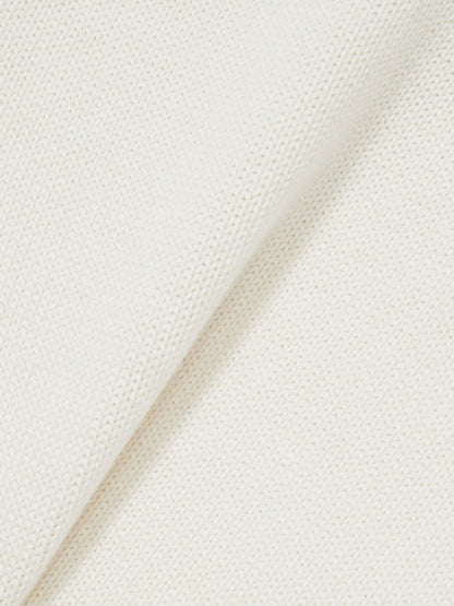 Cotton And Wool Crew-Neck Top in Ivory | Reiss Women Recommended
