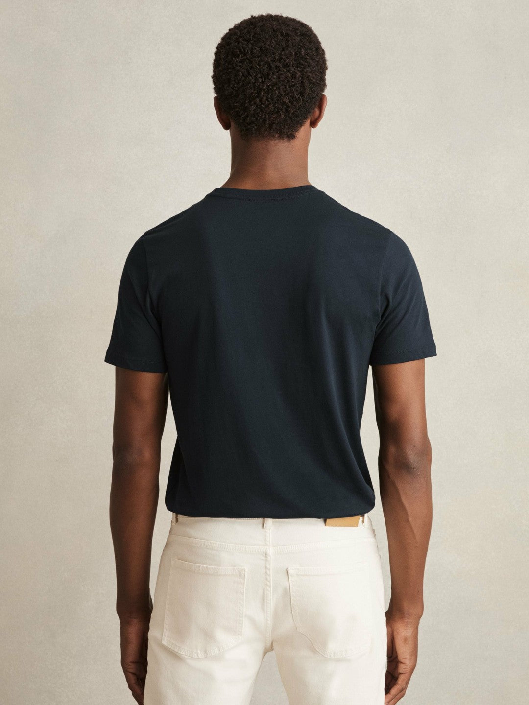 Cotton-Jersey Crew-Neck T-shirts 3 Pack in Navy | Reiss Men Popular