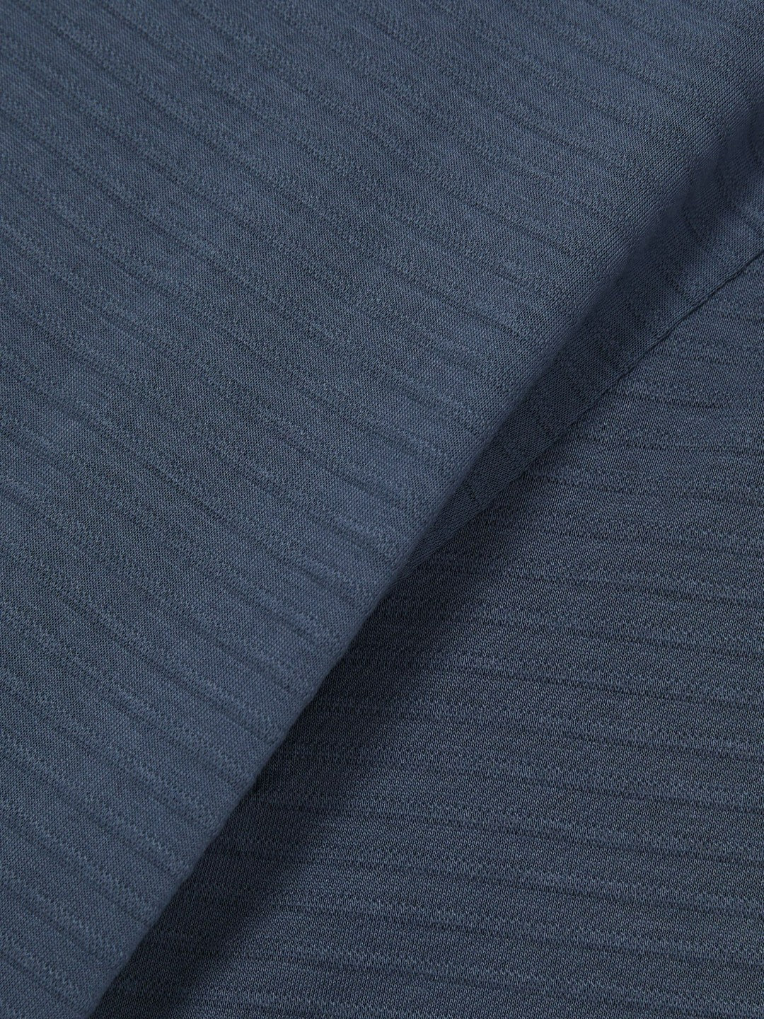 Mercerised-Cotton Ribbed T-Shirt in Airforce Blue | Reiss Men Trending