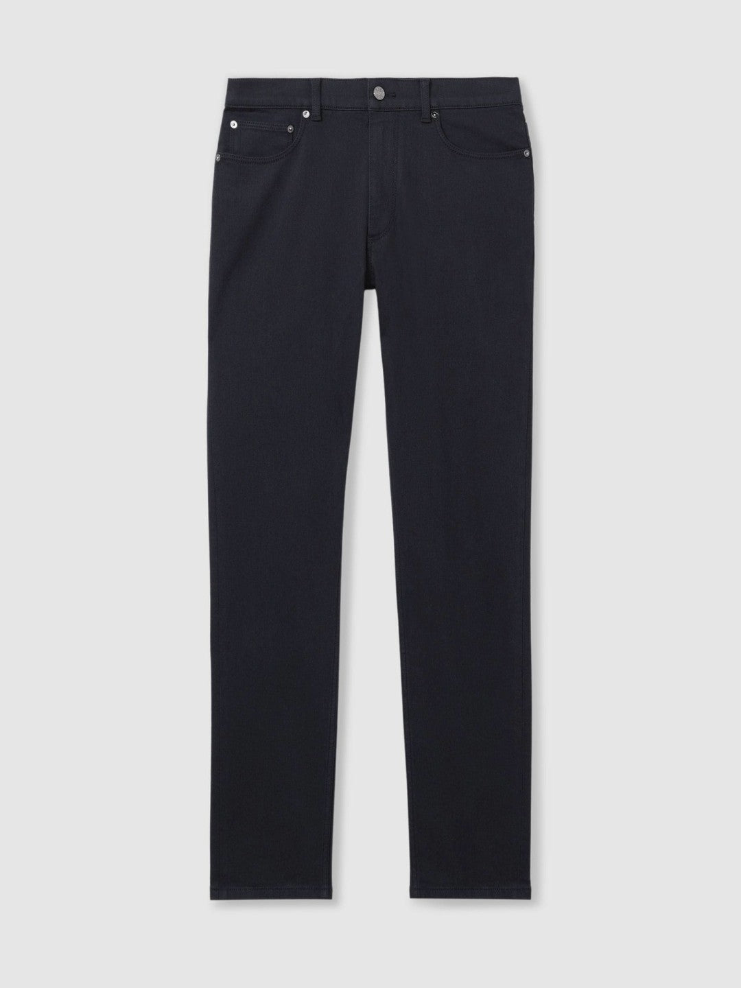 Cotton-Stretch Slim-Fit Jeans in Navy | Reiss Men Signature