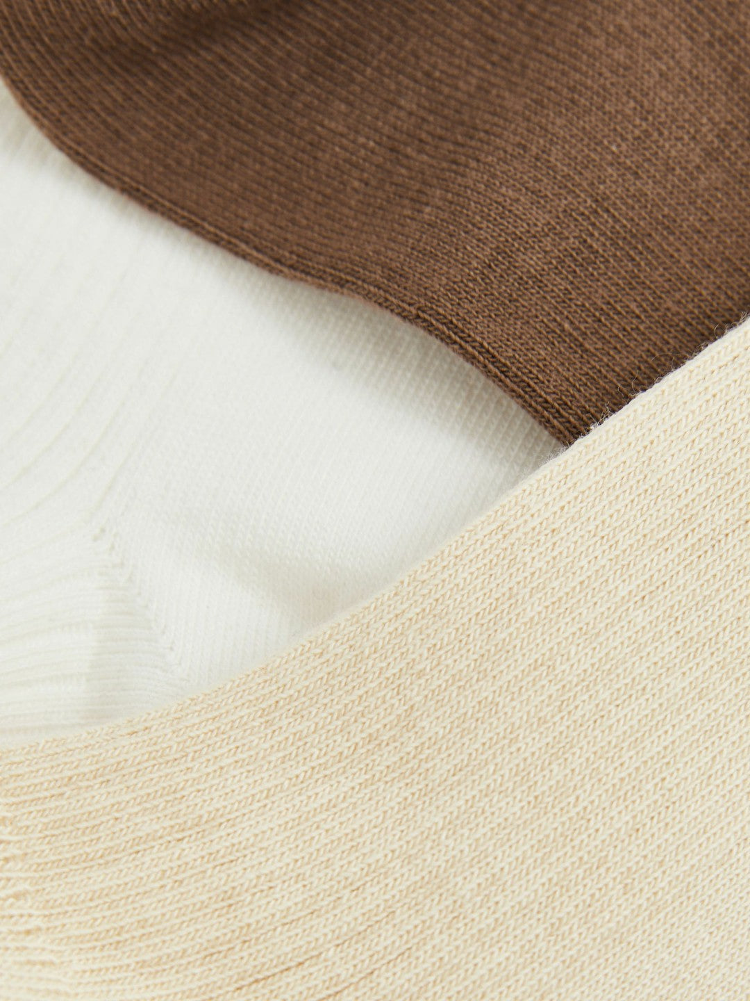 3 Pack of Trainer Socks in Chocolate/White | Reiss Women Recommended