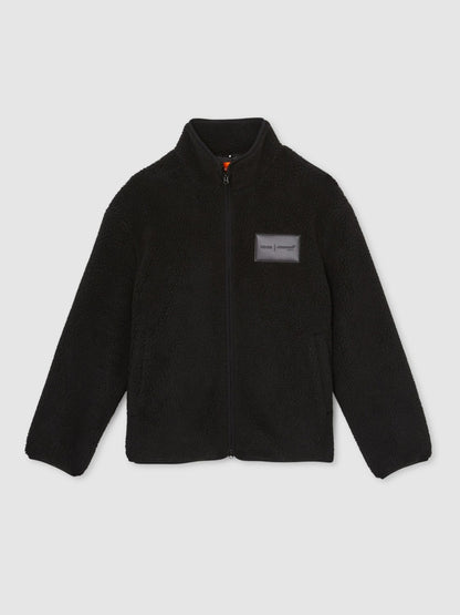 McLaren F1 Team Embroidered Fleece Jacket Unisex Fit in Black | Reiss Men Recommended