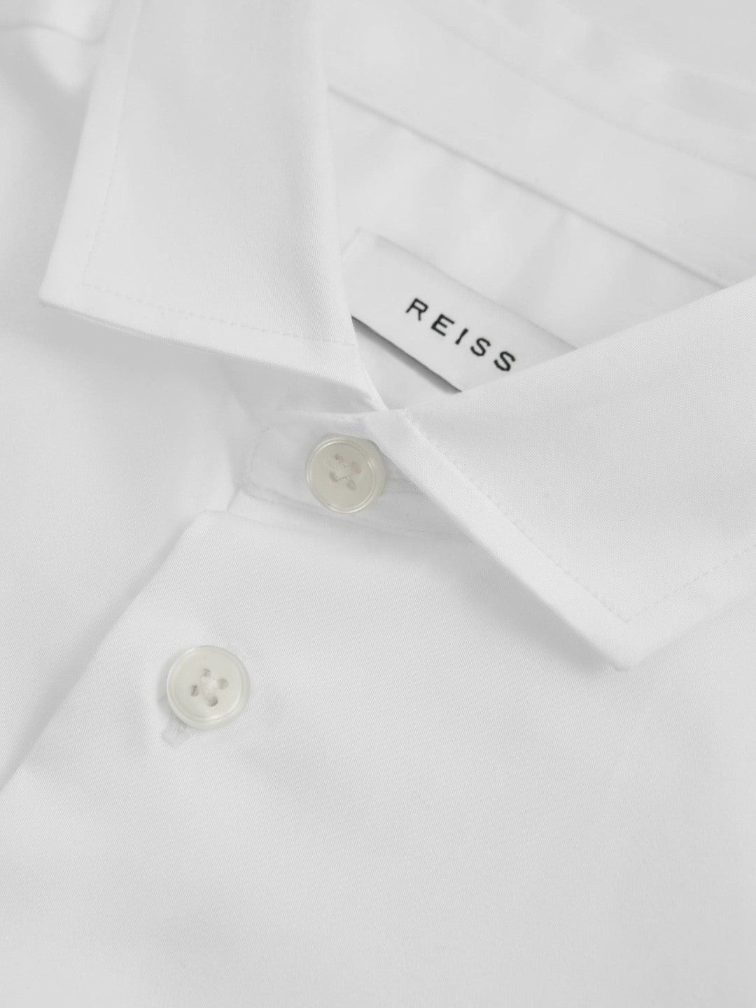 9-13 yrs Slim-Fit Cotton Shirt in White | Reiss Children & Baby Exclusive