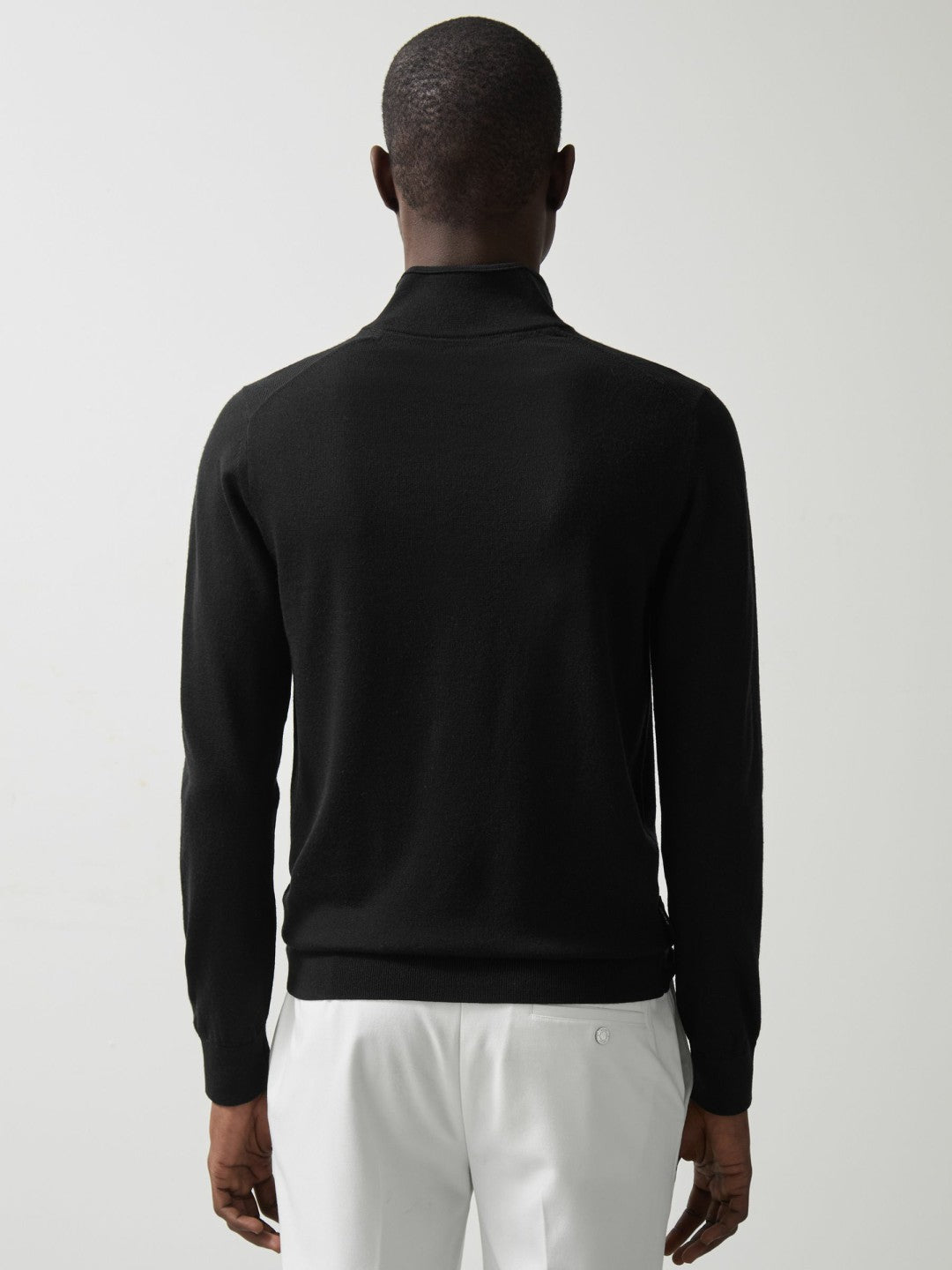 McLaren F1 Team Merino Half-Zip Jumper in Black | Reiss Men Recommended