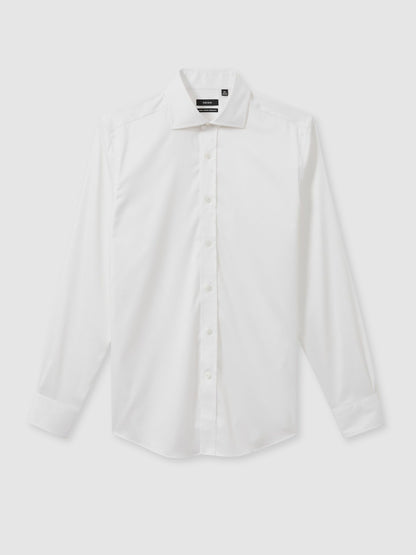 Regular Fit Shirt in White | Reiss Men Popular