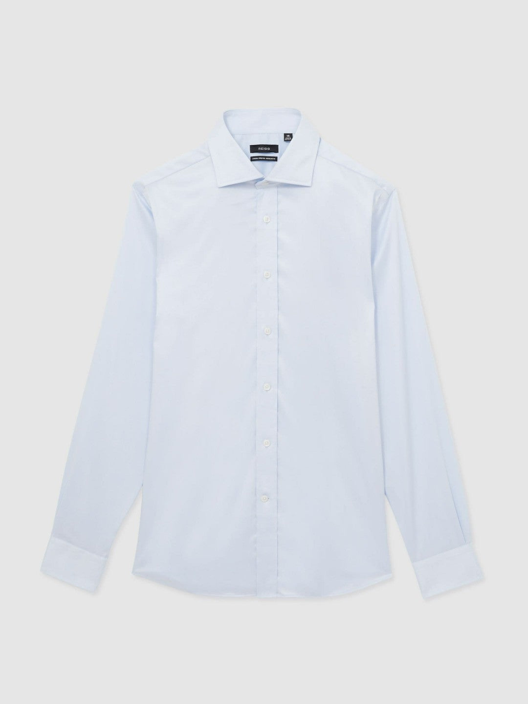 Regular Fit Shirt in Soft Blue | Reiss Men Signature