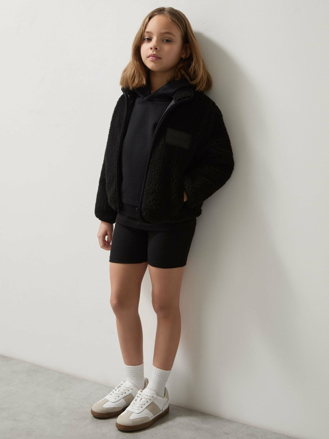 13-14 yrs Unisex Fit McLaren F1 Team Embroidered Fleece Jacket in Black | Reiss Children & Baby Exclusive