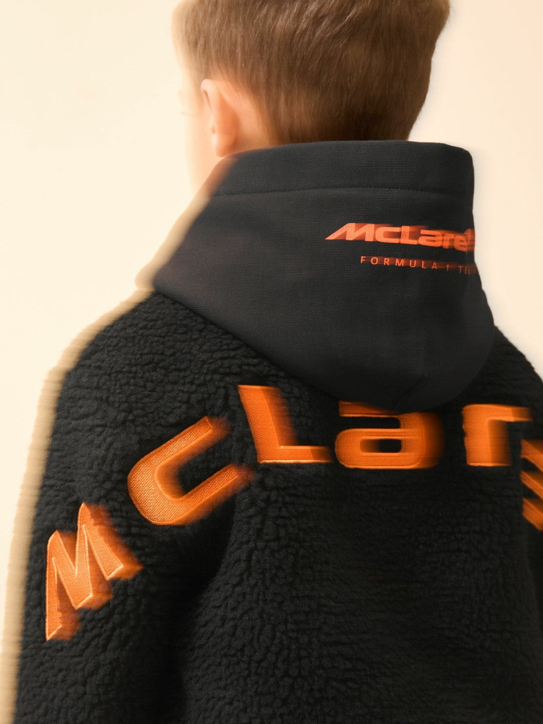 13-14 yrs Unisex Fit McLaren F1 Team Embroidered Fleece Jacket in Black | Reiss Children & Baby Exclusive