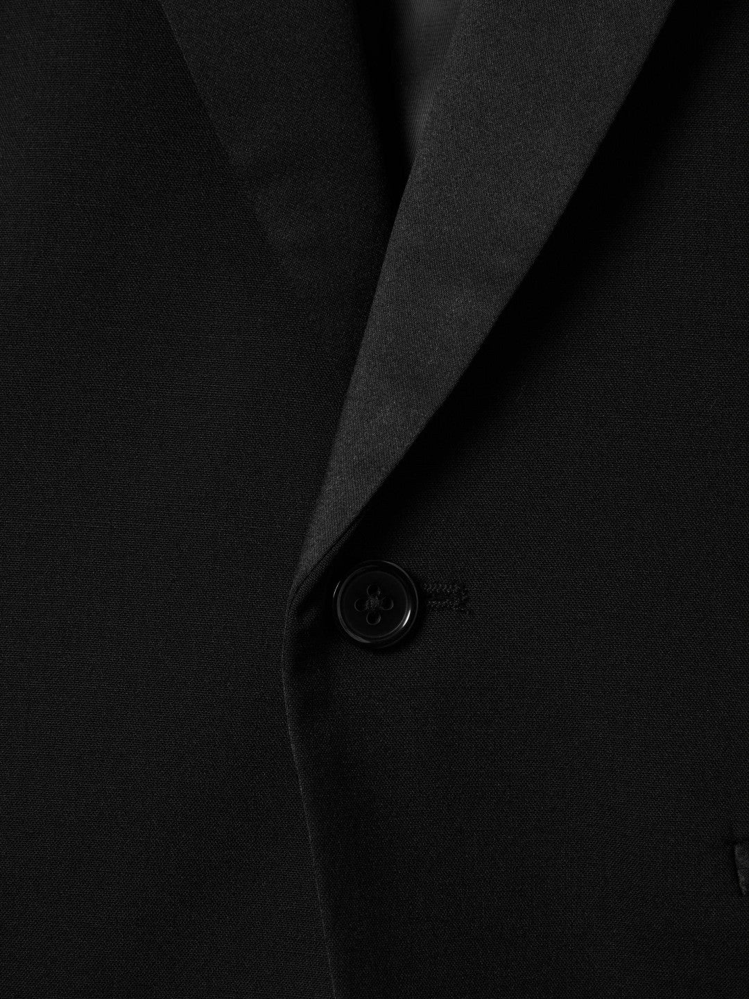 Wool-Blend Double-Breasted Tuxedo Jacket in Black | Reiss Children & Baby Featured