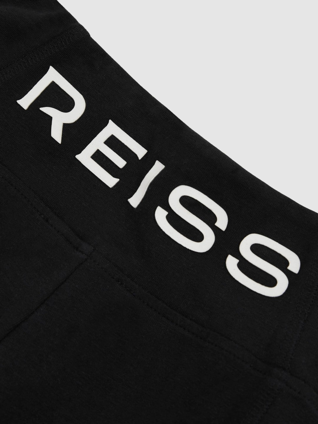 4-9 yrs Stretch Logo Print Leggings in Black | Reiss Children & Baby Exclusive