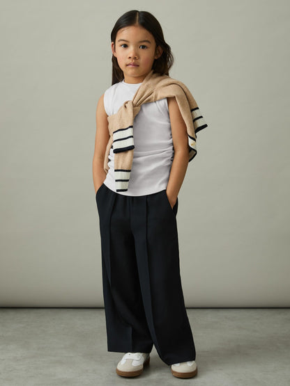 4-9 yrs Ruched Vest Top in White | Reiss Children & Baby Popular