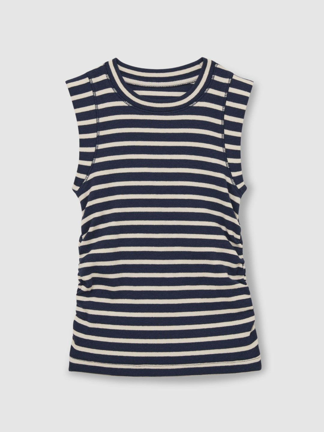 9-13 yrs Ruched Vest Top in Navy/White | Reiss Children & Baby Featured
