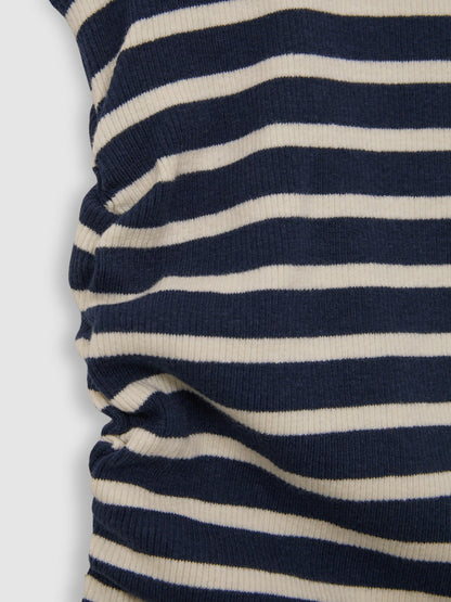 9-13 yrs Ruched Vest Top in Navy/White | Reiss Children & Baby Featured