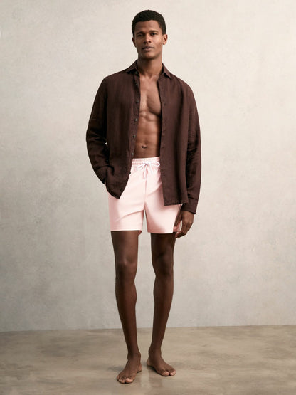 Drawstring Swim Shorts in Pink | Reiss Men Recommended