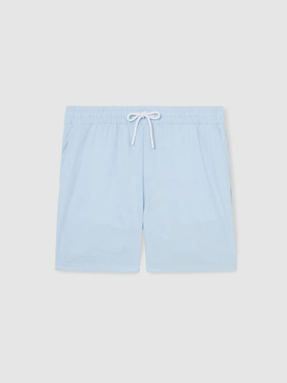 Drawstring Swim Shorts in Soft Blue | Reiss Men New