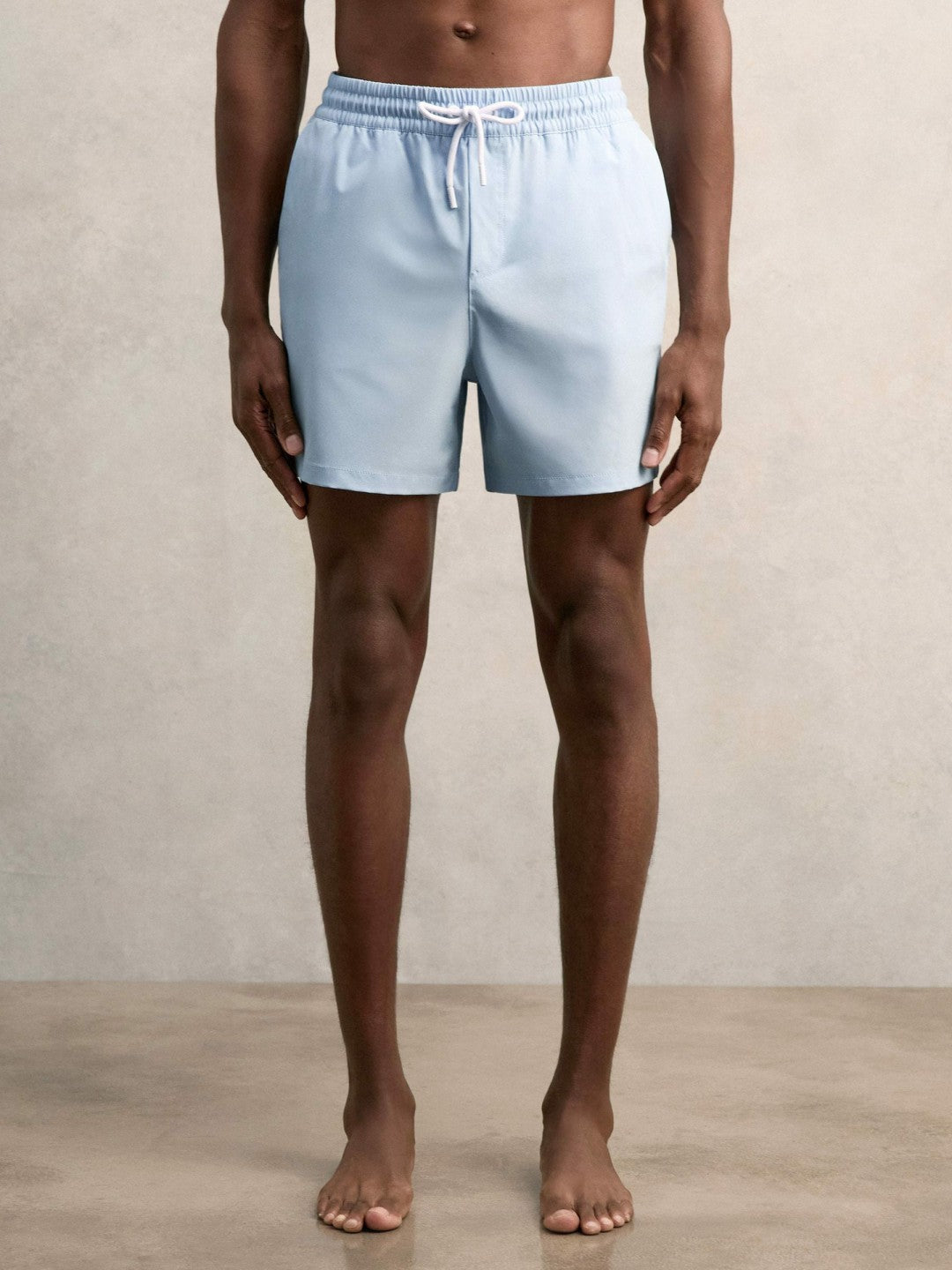 Drawstring Swim Shorts in Soft Blue | Reiss Men New
