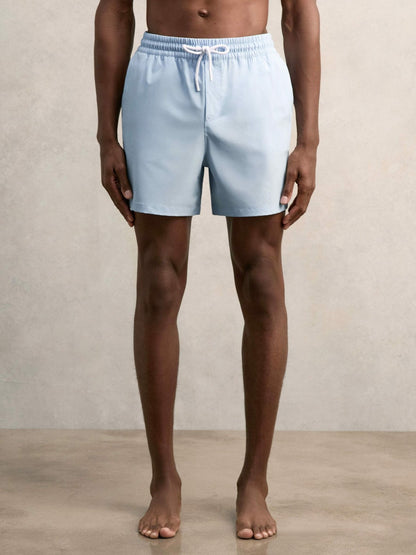 Drawstring Swim Shorts in Soft Blue | Reiss Men New