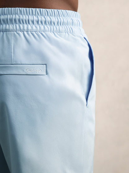 Drawstring Swim Shorts in Soft Blue | Reiss Men New