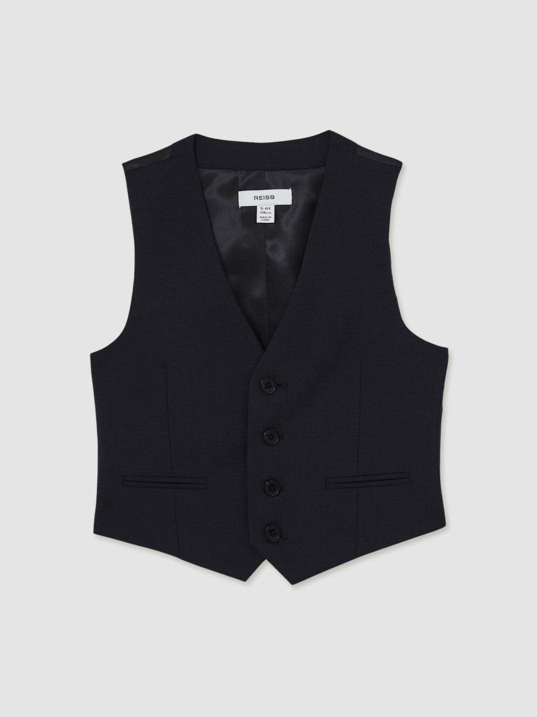 13-14 yrs Modern Fit Waistcoat in Navy | Reiss Children & Baby Exclusive