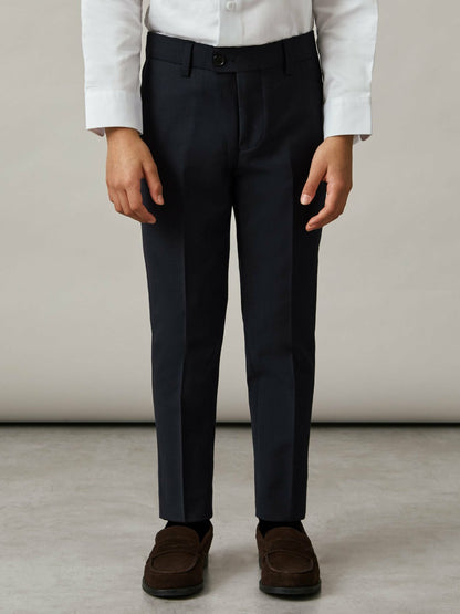 3-9 yrs Wool-Blend Suit Trousers in Navy | Reiss Children & Baby New