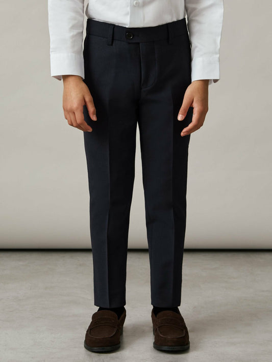 3-9 yrs Wool-Blend Suit Trousers in Navy | Reiss Children & Baby New