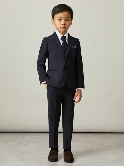 3-9 yrs Wool-Blend Suit Trousers in Navy | Reiss Children & Baby New
