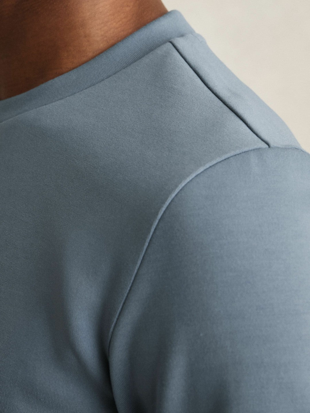 Interlock Jersey Crew Neck T-Shirt in Airforce Blue | Reiss Men Popular