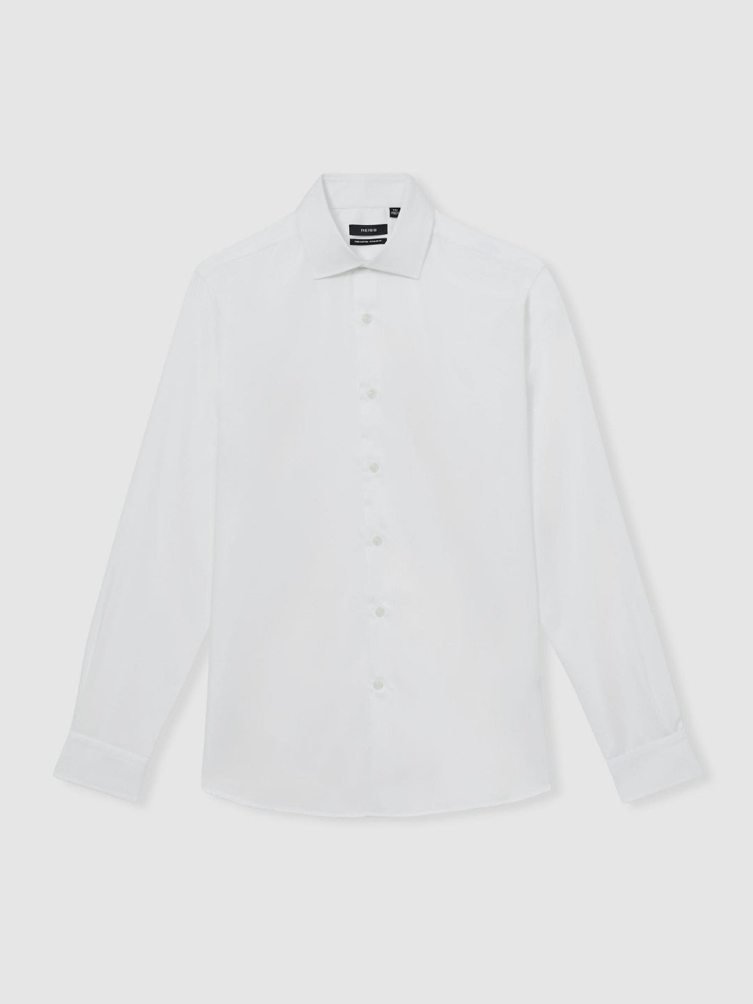 Regular Fit Cotton Sateen Shirt in White | Reiss Men Best Seller