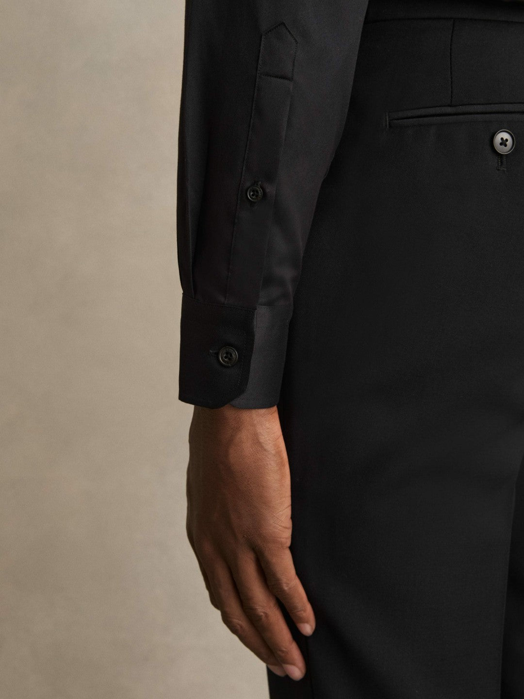Regular Fit Cotton-Twill Two-Fold Shirt Slim-Fit in Black | Reiss Men Popular